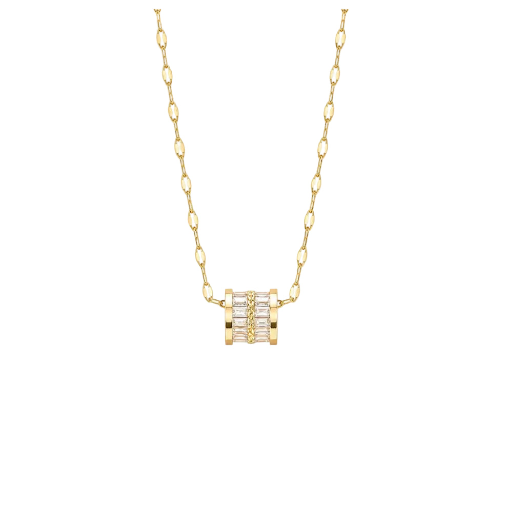 Kronos Cylinder Cycle‑Flow Talisman Necklace