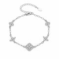 Celestial Bloom Crystal Bracelet(Silver)