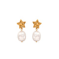 Celestial Pearl Star Earrings