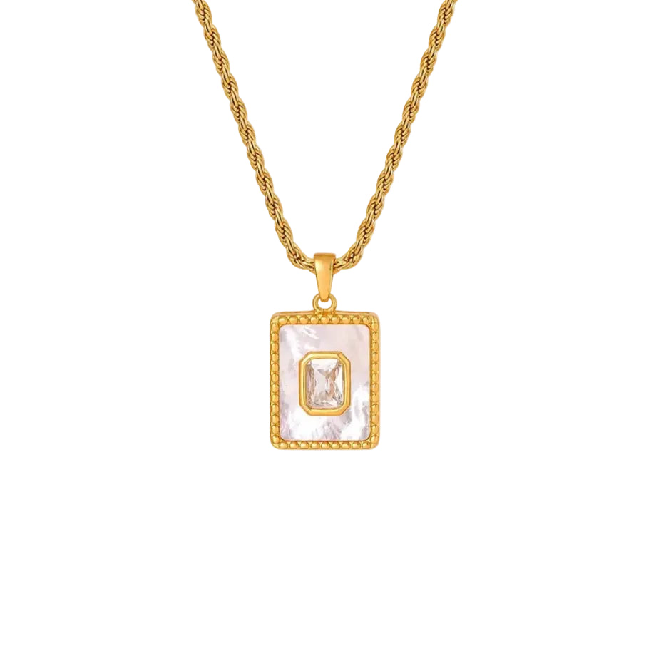 Luna Pearl Crystal Necklace