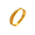 Aurelia Twist Cuff Bracelet | Minimalist Gold & Silver Open Bangle