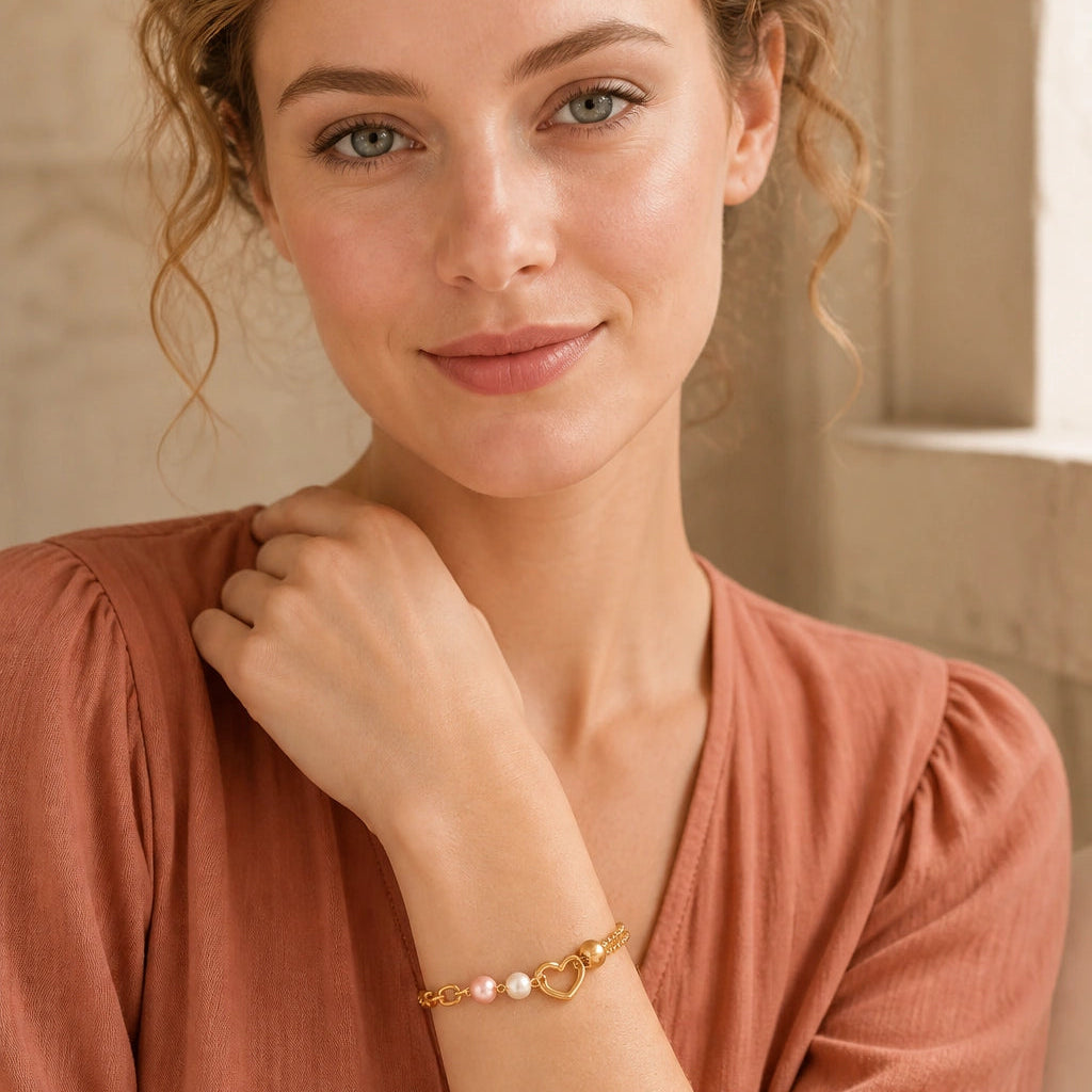 AURELIS Heart Pearl Love Bracelet