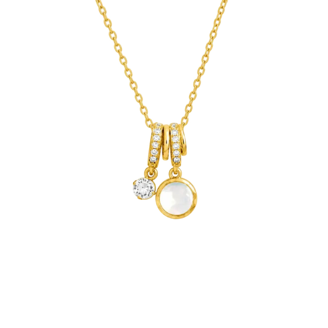 Selene Moon Charm Necklace