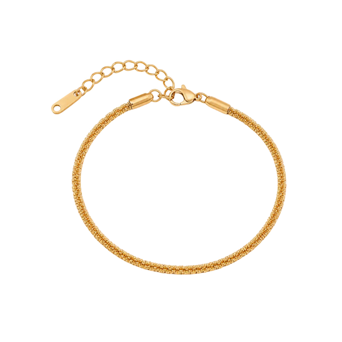 Celeste‑Sparkle Textured Chain Bracelet