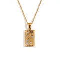 The Strength Tarot Pendant Necklace(Gold)