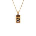 The Temperance Tarot Card Pendant Necklace