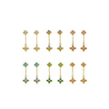 Celestial Clover Gold Earrings
