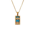 The Sun Tarot Card Pendant Necklace-GLOD