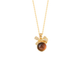 Bow‑Orb Tigereye Self‑Blessing Talisman Necklace