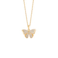 Metamorphosa Pavé Butterfly Talisman Necklace