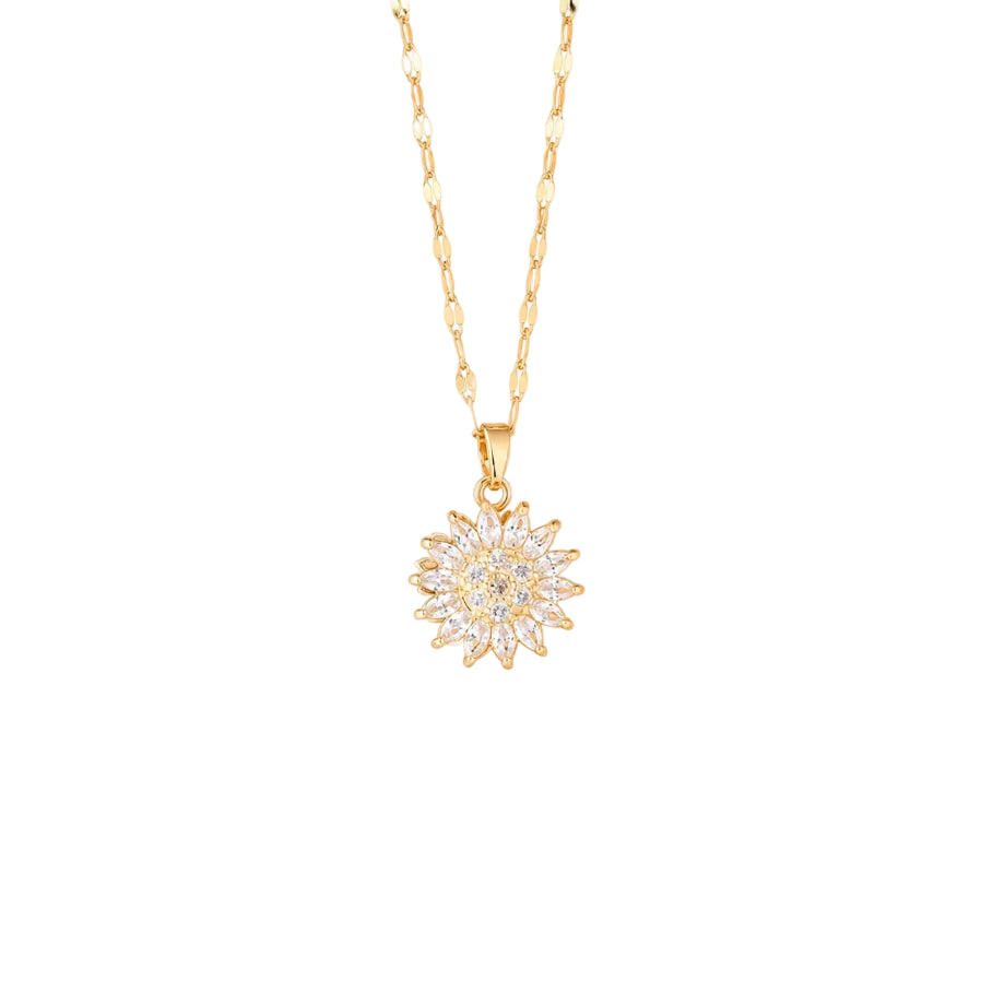 Sol‑Flos Sunflower Pendant Necklace