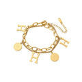 Hadley‑Dual Layer H Charm Bracelet