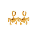 Ocean Crab Hoop Earrings