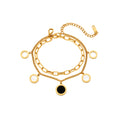 Chronos‑Orbis Dual‑Charm Bracelet