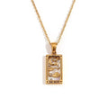 The Moon Tarot Pendant Necklace(Gold)