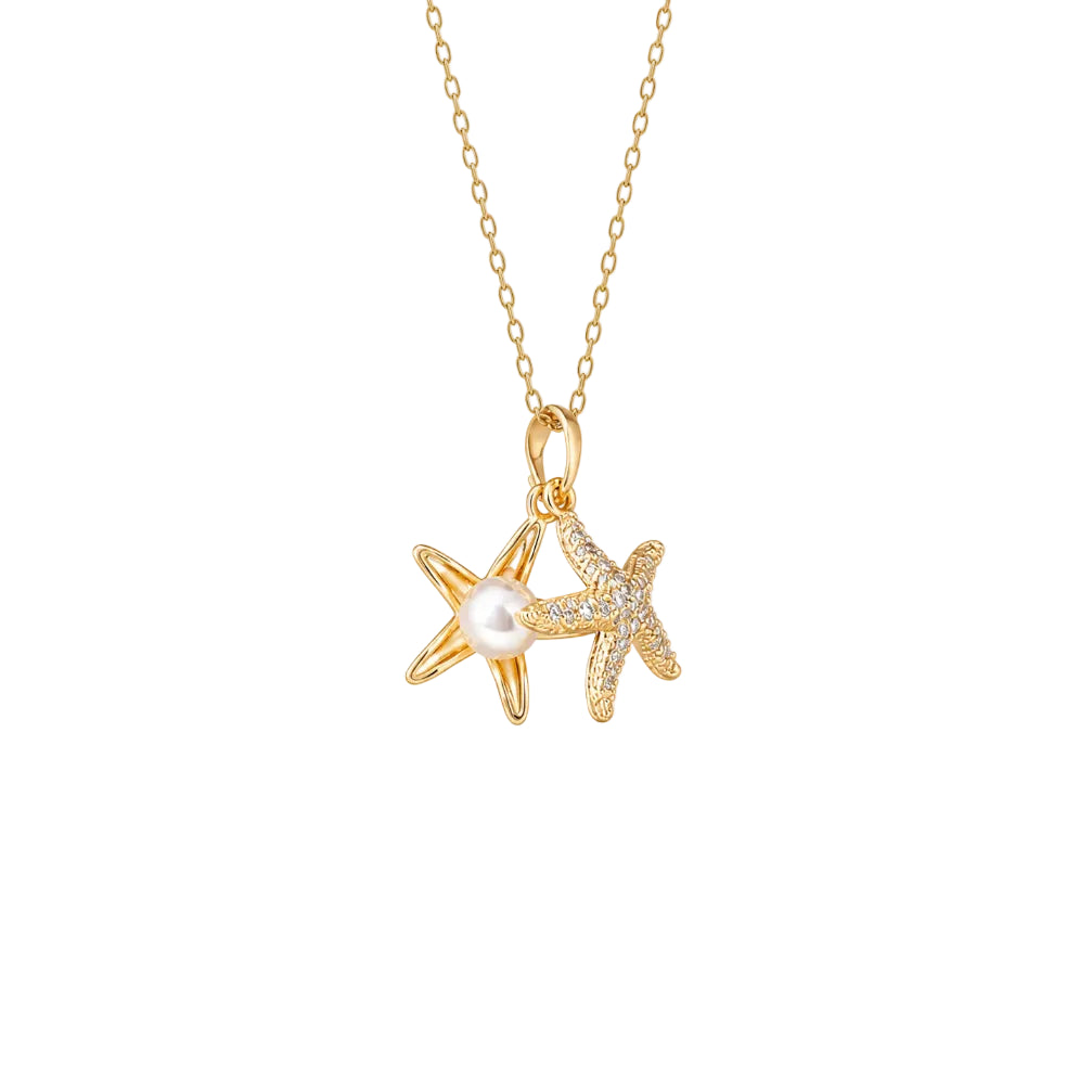 Stella‑Maris Twin Starfish Necklace