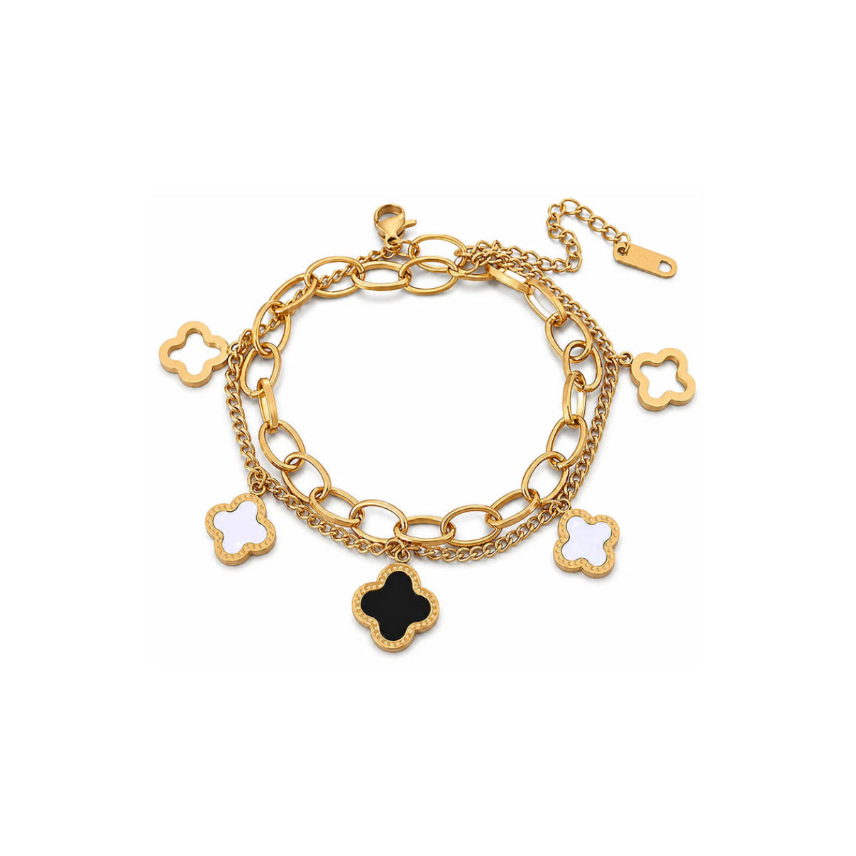 Quatrefoil‑Aura Bracelet