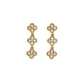 Blooming Aura Crystal Drop Earrings