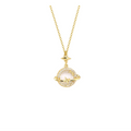 Mother‑of‑Pearl Star‑Moon Planet Pendant Necklace