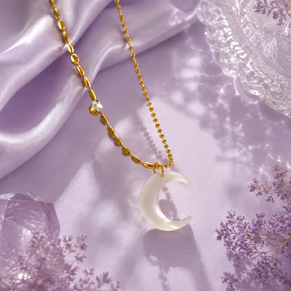 Luna Crescent Necklace